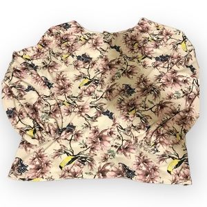 H&M Long Sleeve Floral Blouse Size L
